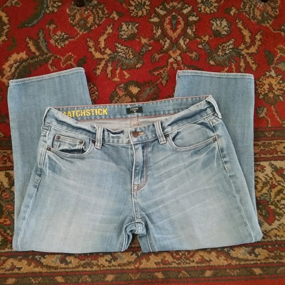 J. Crew Matchstick Cropped Jeans Lightwashed - Picture 4 of 7